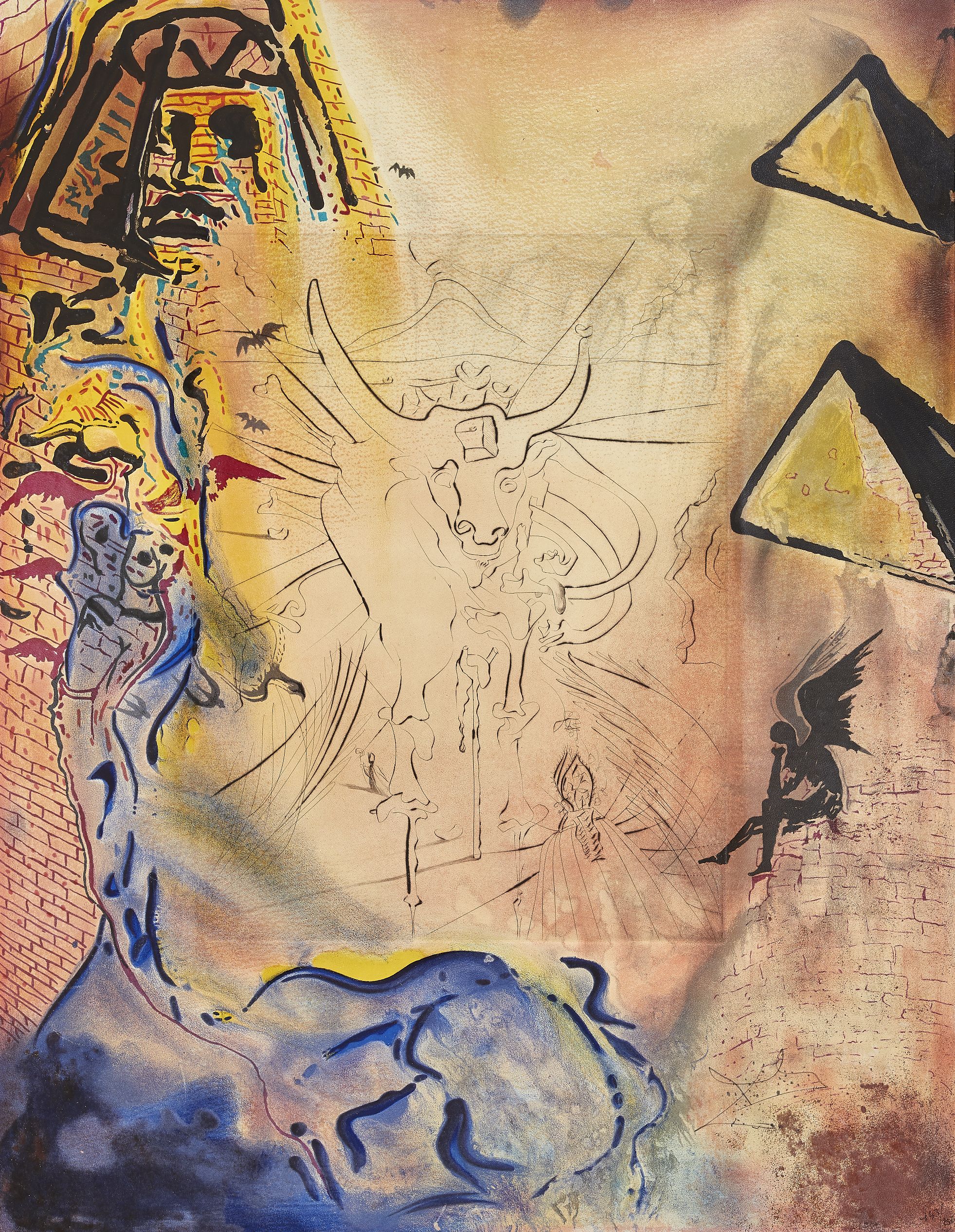 Salvador Dali、【Moise et le Monotheisme】 SALVADOR DALÍ | MOÏSE ET LE MONOTHÉISME (FIELD 75-2) | Prints